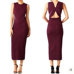 Opening Ceremony Textured Purple Midi Dress